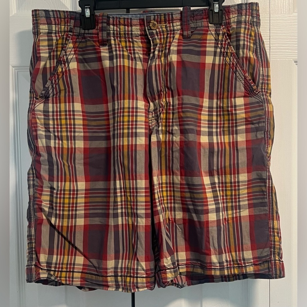 Men's Lucky Brand Multi-Colored Plaid Shorts